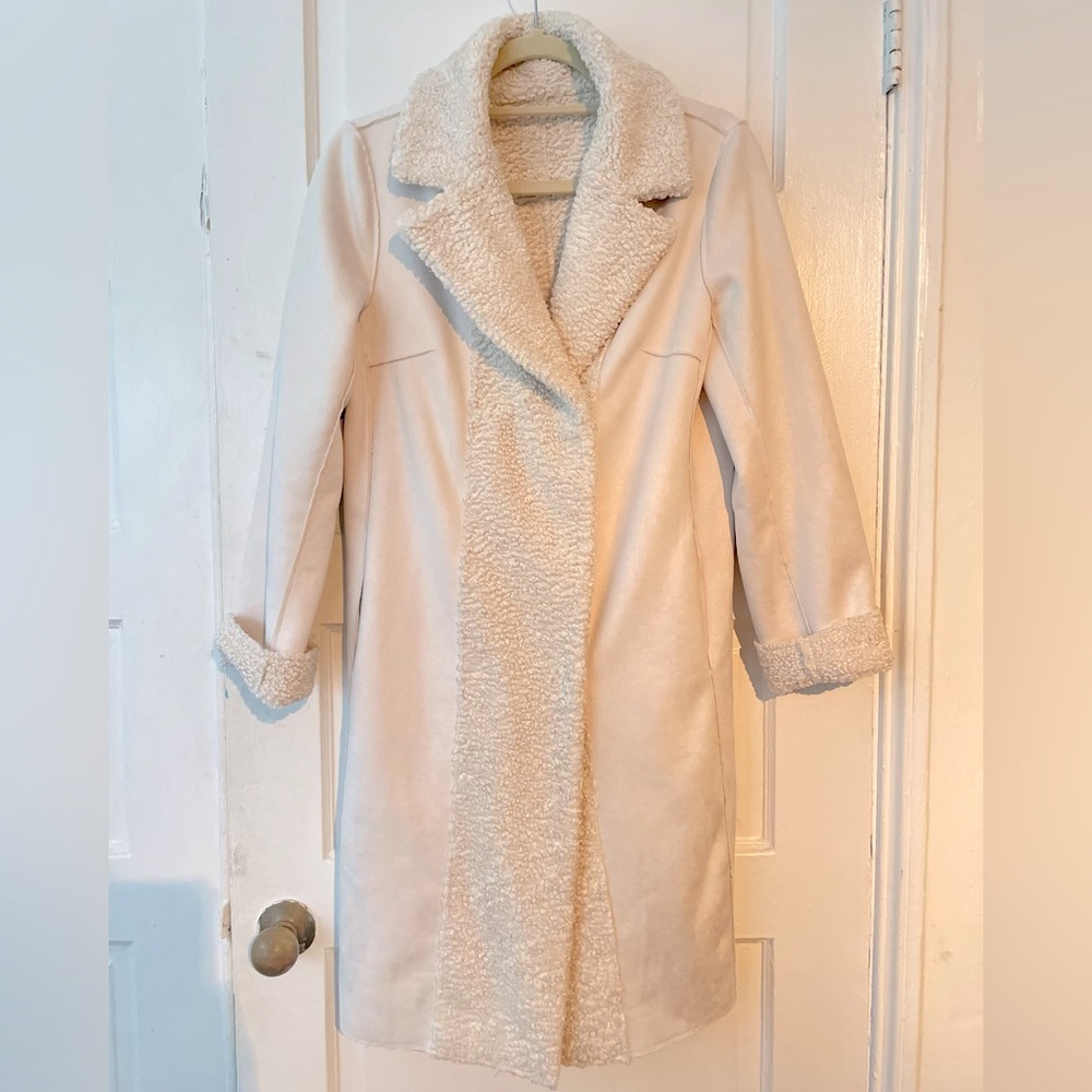 Guess Faux Fur Suede Coat